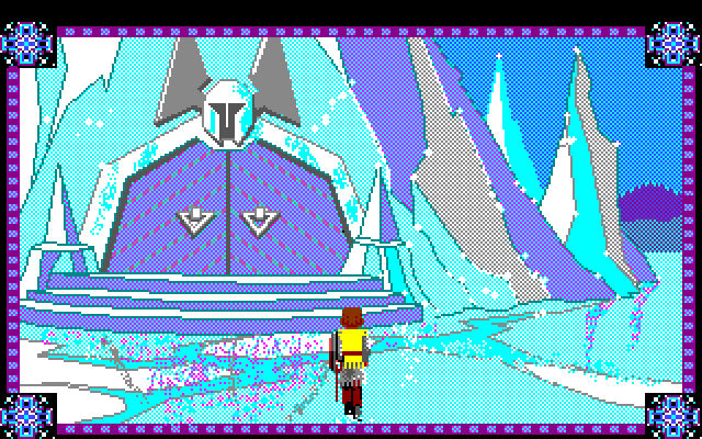 Conquests of Camelot: The Search for the Grail Amiga Screenshot: An icy palace...