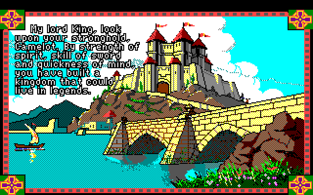 Conquests of Camelot: The Search for the Grail Amiga Screenshot: Game introduction.