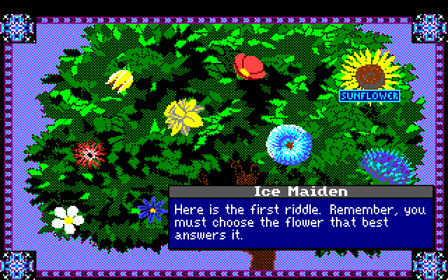 Conquests of Camelot: The Search for the Grail Amiga Screenshot: You'll need to pass one of many tests here...
