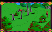Conquests of Camelot: The Search for the Grail for Amiga - You'll need to solve some riddles to pass this barrier...