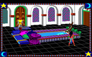 Conquests of Camelot: The Search for the Grail for Amiga - Fatima will try to tempt you.
