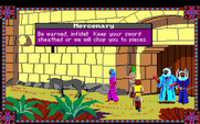 Conquests of Camelot: The Search for the Grail for Amiga - You'll encounter many unfriendly characters...
