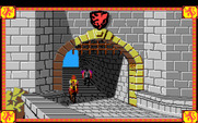 Conquests of Camelot: The Search for the Grail for Amiga - Leaving the castle...