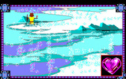 Conquests of Camelot: The Search for the Grail for Amiga - If you're not careful here, you'll fall into the ice!