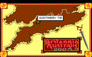 Conquests of Camelot: The Search for the Grail for Amiga - The next map; where do you want to begin your quest?