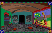 Conquests of Camelot: The Search for the Grail for Amiga - Entering the catacombs!