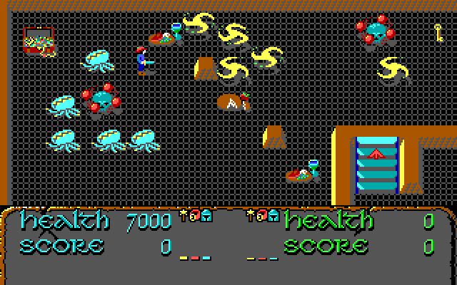 Demon Stalkers IBM PC/Compatibles Screenshot: The types of enemies encountered vary from level to level.