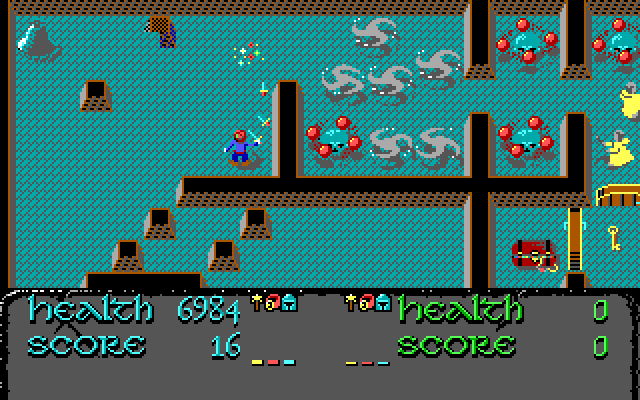 Demon Stalkers IBM PC/Compatibles Screenshot: Attacking some dangerous opponents...