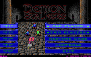 Demon Stalkers for IBM PC/Compatibles - The main menu.