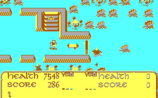 Demon Stalkers IBM PC/Compatibles Screenshot: Start of level 2.