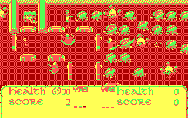 Demon Stalkers IBM PC/Compatibles Screenshot: Woke up lots of sleeping enemies! Oops...