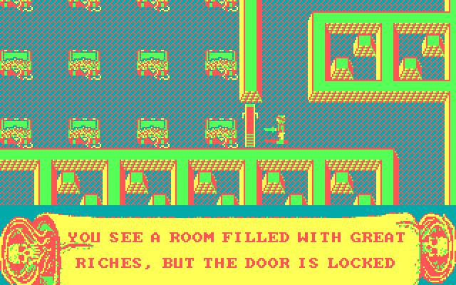 Demon Stalkers IBM PC/Compatibles Screenshot: How do I get to these treasures?