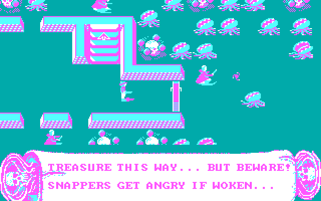 Demon Stalkers IBM PC/Compatibles Screenshot: Start of level 2.