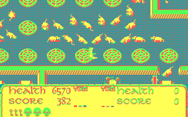 Demon Stalkers IBM PC/Compatibles Screenshot: Rats are everywhere!