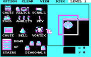Demon Stalkers for IBM PC/Compatibles - Level editor, placing some objects.