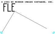 Fleet Sweep for IBM PC/Compatibles - Lasers draw the title screen.