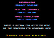 Rad Warrior for Apple II - Credits screen.