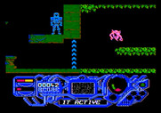 Rad Warrior for Apple II - Suit active!