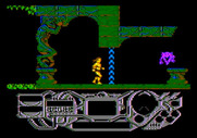 Rad Warrior for Apple II - Entering what looks like a temple...