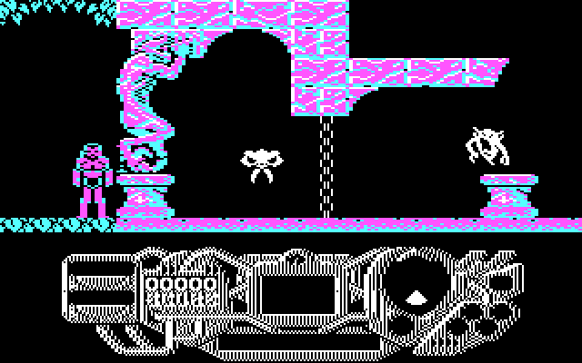 Rad Warrior IBM PC/Compatibles Screenshot: Hmm, is this a dead end?