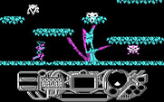 Rad Warrior for IBM PC/Compatibles - Running through the forest...