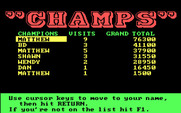 Wheel of Fortune for IBM PC/Compatibles - Select a returning champ as a player.