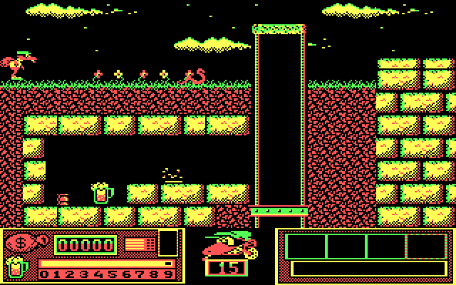 Goody IBM PC/Compatibles Screenshot: Be sure to avoid the snakes!
