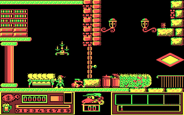 Goody IBM PC/Compatibles Screenshot: The inhabitant of this house wasn't friendly...