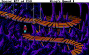 Roberta Williams' King's Quest I: Quest for the Crown for IBM PC/Compatibles - Be careful, don't fall off of this narrow path!