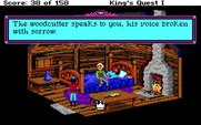 Roberta Williams' King's Quest I: Quest for the Crown for IBM PC/Compatibles - The woodcutter has fallen on tough times...