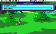 Roberta Williams' King's Quest I: Quest for the Crown for IBM PC/Compatibles - Huh, someone left a bowl in the woods...