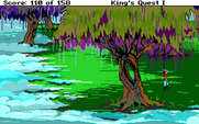 Roberta Williams' King's Quest I: Quest for the Crown for IBM PC/Compatibles - Exploring the area...