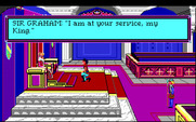 Roberta Williams' King's Quest I: Quest for the Crown for IBM PC/Compatibles - Visiting with the king.