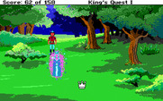 Roberta Williams' King's Quest I: Quest for the Crown for IBM PC/Compatibles - The fairy godmother appears!