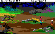 Roberta Williams' King's Quest I: Quest for the Crown for IBM PC/Compatibles - An evil wizard, be careful!