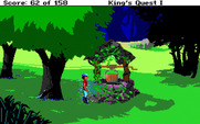 Roberta Williams' King's Quest I: Quest for the Crown for IBM PC/Compatibles - Hmm, a well...