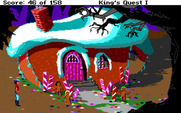 Roberta Williams' King's Quest I: Quest for the Crown for IBM PC/Compatibles - A witch lives here, be careful!