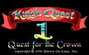 Roberta Williams' King's Quest I: Quest for the Crown for IBM PC/Compatibles - Title screen.