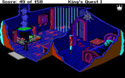 Roberta Williams' King's Quest I: Quest for the Crown for IBM PC/Compatibles - The witch is back home, I could be in trouble!