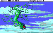 Roberta Williams' King's Quest I: Quest for the Crown for IBM PC/Compatibles - The top of the beanstalk...