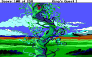 Roberta Williams' King's Quest I: Quest for the Crown for IBM PC/Compatibles - Be careful climbing this beanstalk...