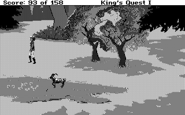 Roberta Williams' King's Quest I: Quest for the Crown IBM PC/Compatibles Screenshot: The goat is now following me...