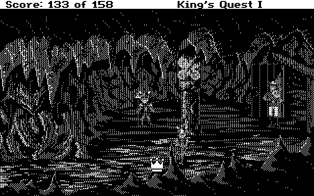 Roberta Williams' King's Quest I: Quest for the Crown IBM PC/Compatibles Screenshot: Leprechauns!