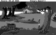 Roberta Williams' King's Quest I: Quest for the Crown for IBM PC/Compatibles - Exploring the forest.