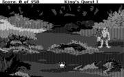 Roberta Williams' King's Quest I: Quest for the Crown for IBM PC/Compatibles - Lookout, it's an ogre!