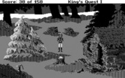 Roberta Williams' King's Quest I: Quest for the Crown for IBM PC/Compatibles - Outside the woodcutters house.