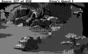 Roberta Williams' King's Quest I: Quest for the Crown for IBM PC/Compatibles - A giant condor! Maybe it can fly me somewhere?