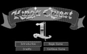 Roberta Williams' King's Quest I: Quest for the Crown for IBM PC/Compatibles - The main menu.