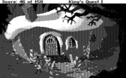 Roberta Williams' King's Quest I: Quest for the Crown for IBM PC/Compatibles - A witch lives here, be careful!