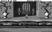 Roberta Williams' King's Quest I: Quest for the Crown for IBM PC/Compatibles - The game begins here, just outside the castle.